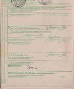 BRD - 10x500 Pfg. I&T u.a. Paketkarte i.d. USA Wessobrunn - Aurora 1984