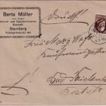 Bayern - 3 Pfg. Ludwig Firmendrucksache Starnberg - Bad Reichenhall 1917