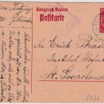 Bayern - 10 Pfg. Hupp Ganzsache Tutzing - St. Goarhausen Rheinlandbesetzung 1919