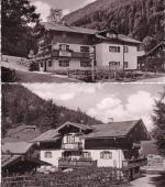 Bayern - Neuhaus a. Schliersee Gasthof/Pension Josefstal 2 sw-Foto-AK dat. 1961