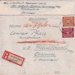 All.Bes. - 60+24 Pfg. Ziffer Einschreibebrief Rottach-Egern - Prien 5.6.46