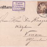 Bayern - Miesbach Zeitungs-Passepartout-AK "Miesbacher Anzeiger" gelaufen 1902