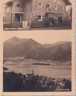 Bayern - Schliersee Pension Hertl Ladengeschäft sw-Mehrbild-Foto-AK ca. 1935