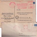 Bizone - Bad Reichenhall 27.6.49 20 Pfg. AFS "AOK" Brief n. München