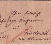 Bayern/Thurn&Taxis - Sommerhausen 30/3 HKS Portobrief n. Fürstenau 1842