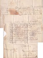 Bayern/Frankreich - Nördlingen 26/4 Fingerhut-K1 Francobrief n. Munster 1834