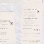 BRD - ABAS Versuch 450 Pfg. Einschreibebrief Regensburg 1 - Berlin 1.10.96
