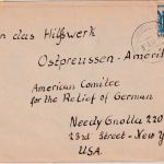 FZ/Württemberg - 75 Pfg. 1. Ausgabe Brief n. USA Hayingen - New York 3.9.47