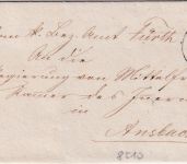 Bayern - Fürth 3/3 K1 (Typ 19, 24mm) Dienstbrief n. Ansbach - ohne Inhalt