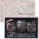 Bayern - Allershausen 12. JUL 15 K2 Feldpostkarte n. Ingolstadt - unbestellbar