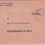 DR - Mistelbach 3.11.43 Feldpostbrief an Fp.Nr. 24966F - Inhalt !!