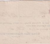 Bayern - Bamberg 1835 Briefpost-Aufgabeschein f.e. Sendung n. Bayreuth