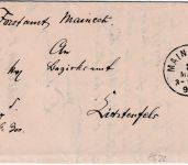 Bayern - Mainroth 2. MAI 94 K1 Dienstbrief v. Forstamt Maineck n. Lichtenfels