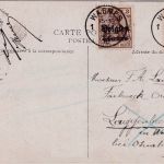 LP Belgien - 2x3 C. Germania/Überdruck Firmenwerbekarte Wasmes - Langenbeek 1916