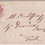 Österreich/Slowenien - 5 Kr. Adler Brief K1 Capo D'Istria - Triest 1863