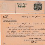 Bayern - 7 1/2 Pfg. Staatswappen Ganzsache/priv. Zudruck Würzburg Arnstein 1918