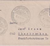 Bizone - Veitshöchheim Weinmarkt u. Festwoche Handwerbestempel Drucksache 1950