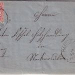 Bayern - Hassfurt 30. DEZ 70 K1 mit Jz. 3Kr. Wapppen gez. Brief n. Neckarsulm
