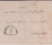 Bayern - Gerolzhofen 6/2 HKS Dienstbrief n. Schweinfurt 1875