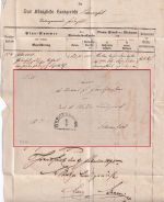 Bayern - Gerolzhofen 6/2 HKS Dienstbrief n. Schweinfurt 1875