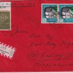 BRD - (13a) Lengendorf ü. Hammelburg Landpost-Ra2 Einschreibebrief 1959