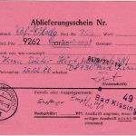 BRD - Bad Kissingen 1986 Rückschein n. Frankenberg/DDR