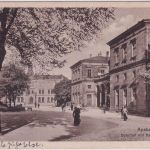 Bayern - Ansbach Bahnhof Hauptpostamt sw-AK gelaufen 1920