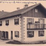 Bayern - Ludenhausen einzelnes Gebäude priv. sw-Foto-AK gelaufen 1943