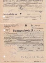 DR - Landsberg a/Lech Ernährungsamt 1944 Bezugschein A f. Nährmittel