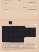 DR - Landsberg a/Lech Ernährungsamt 1944 Bezugschein A f. Nährmittel