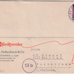 DR - Landsberg a/Lech 23.11.44 illustr. Firmenkarte n. Wessobrunn - Text !