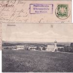 Bayern - Wörnsmühle T. Miesbach Posthilfstelle-Ra3 AK Niklasreuth Schwaben 1907