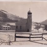 Bayern - Hundham Kirche Winteraufnahme sw-Foto-AK ungelaufen ca. 1935