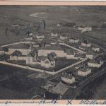 Bayern - Landsberg a/Lech Gefangenenanstalt sw-Luftaufnahme AK gelaufen 1934