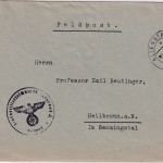 DR - Altenstadt ü. Schongau 1941 Poststell I Feldpostbrief n. Heilbronn