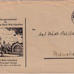 DR - 2x6 Pfg. Reichsparteitag illustr. Behördenbrief Bad Wörishofen 6.10.36