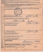 BRD - 5x170+2x5 Pfg. Heinemann Paketkarte i.d. SCHWEIZ Mattsies - Montana 1975