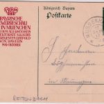 Bayern - Mussenhausen 17. SEP 12 K2 5 Pfg. Sonderganzsache n. Memmingen
