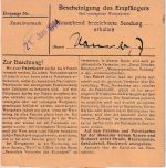 DR - 60+5 Pfg. AH Paketkarte Markt Oberdorf - Kempten 1944 - Reichsarbeitsdienst