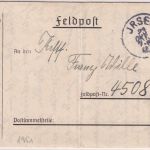 DR - Irsee 23. OKT 42 weiterverw. bayer. K2 Feldpostbrief an Fp.Nr. 45082