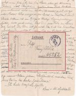 DR - Irsee 23. OKT 42 weiterverw. bayer. K2 Feldpostbrief an Fp.Nr. 45082