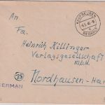 All.Bes. - Kaufbeuren Bezahlt 6.5.46 Tagesstempel Brief n. Nordhausen