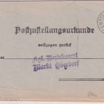 Bayern - Kempten 2 13. SEP 11 unfrank. Zustellurkunde n. Markt Oberdorf
