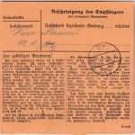 DR - 50 Pfg. AH Paketkarte Nesselwand - Oy 10.1.44