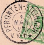 Bayern - Pfronten-Steinach 1. MÄR 09 K2 ganzsache n. Wasserburg
