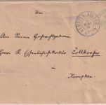 Bayern - Kempten 9. MAI 16 Frei d. Ablösung Dienstbrief (Gymnasium) im Ort