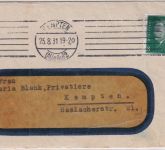 DR - Kempten 1931 Ortsbrief mit Bayer. Vereinsbank-Werbevignette und Inhalt