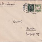 Bayern - 5+5 Pfg. Wappen(Wz.3)/Luitpold Brief Oberstaufen - München 12. MRZ 11