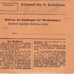 Bayern - 1,25 M. Ludwig/Überdruck Paketkarte/Selbstbucher Scheidegg 30.3.20