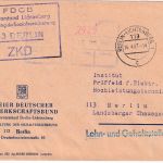 DDR - Berlin-Lichtenberg 1967 portofreier ZKD-Ortsbrief "FDGB Kreisvorstand"